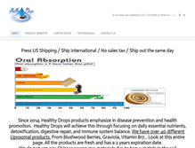 Tablet Screenshot of healthydrops.net